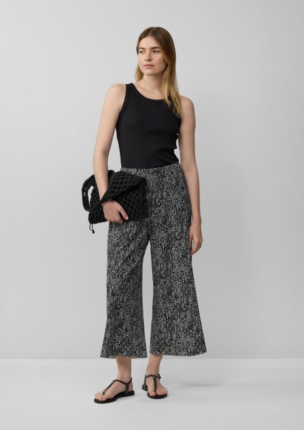 Plissierte Culotte aus Jersey