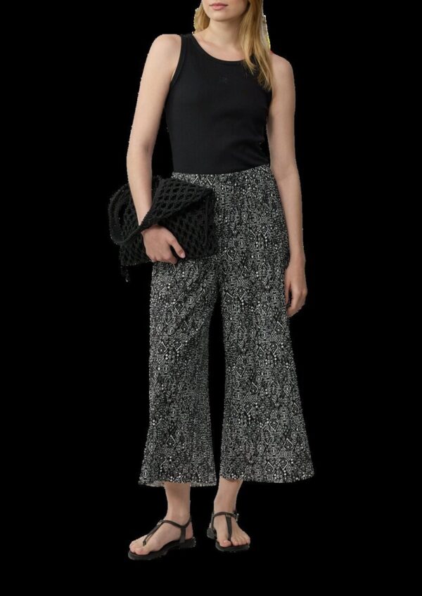 Plissierte Culotte aus Jersey