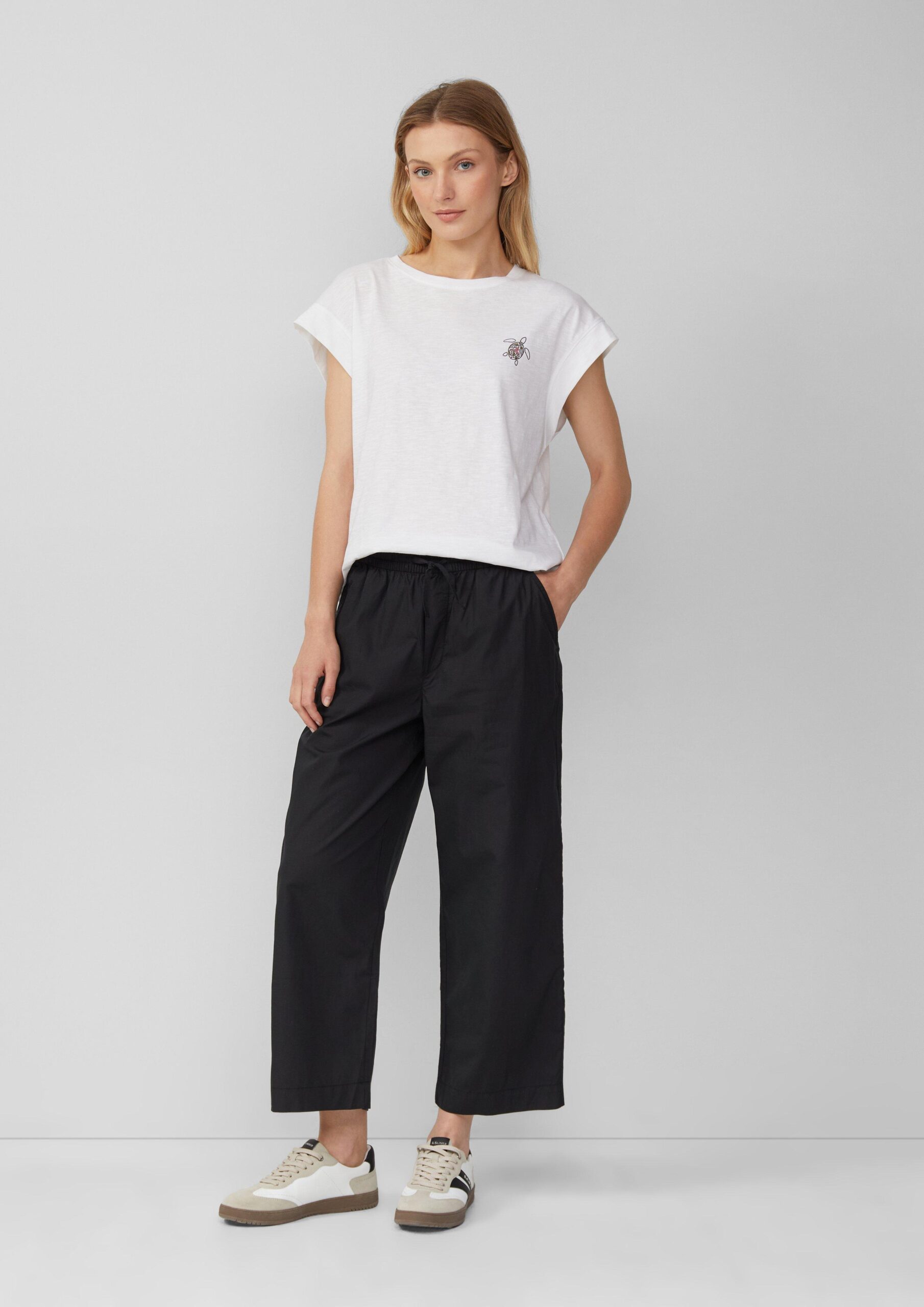 Leichte Culotte im Relaxed Fit aus Baumwollmix