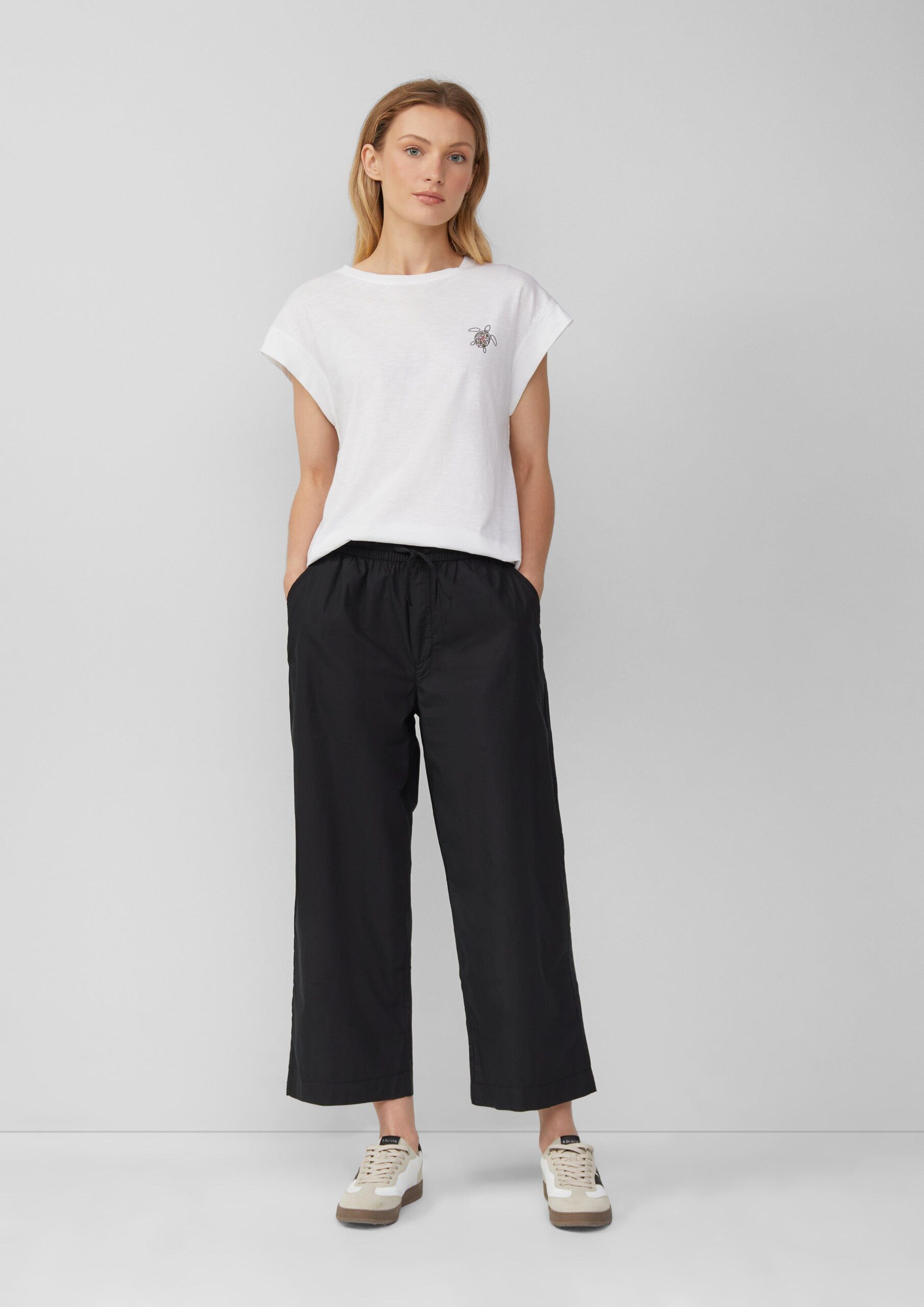 Leichte Culotte im Relaxed Fit aus Baumwollmix