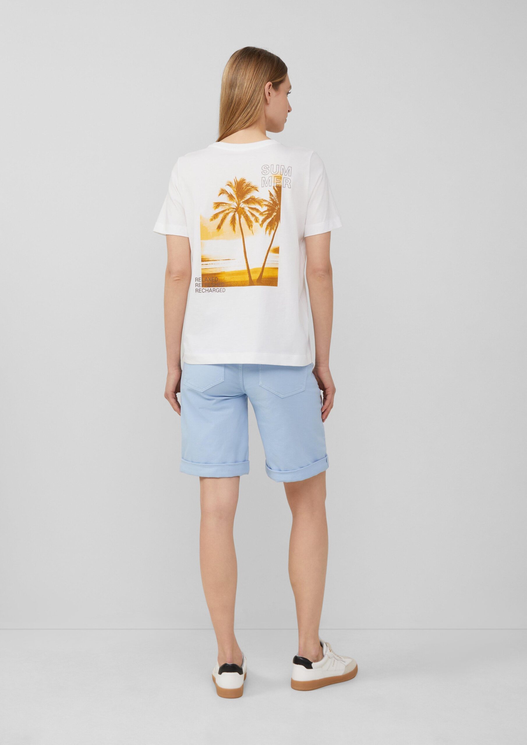 T-Shirt mit Front- und Rückenprint