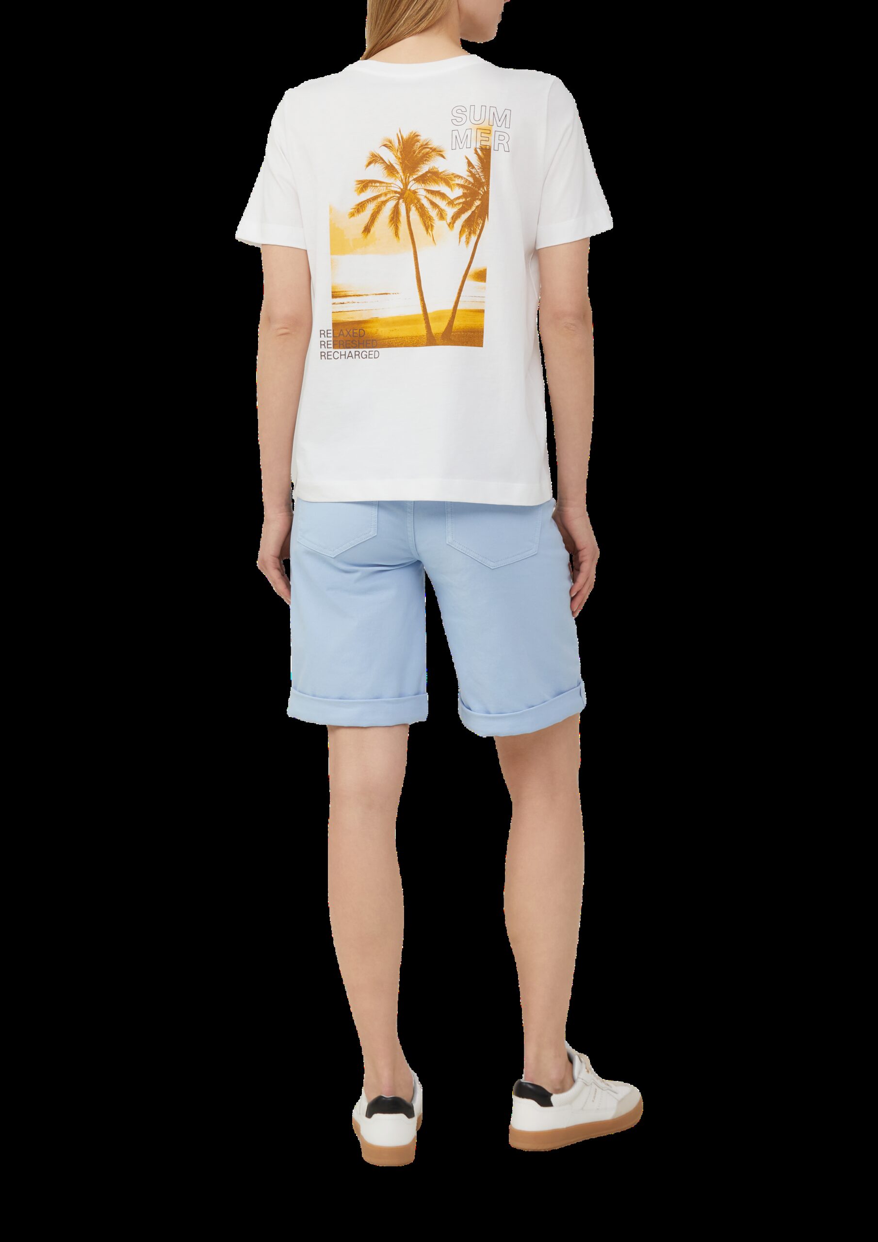 T-Shirt mit Front- und Rückenprint