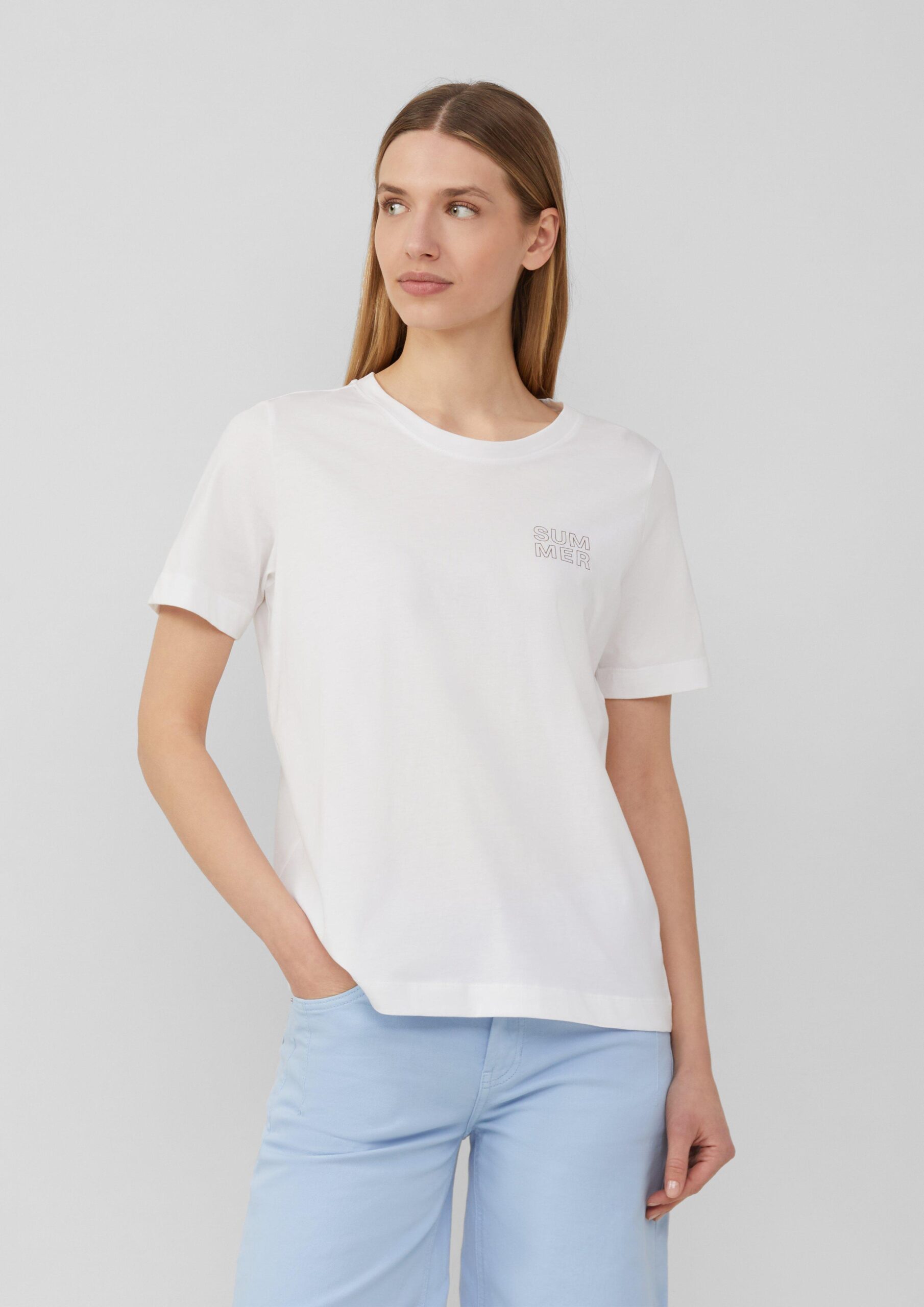 T-Shirt mit Front- und Rückenprint