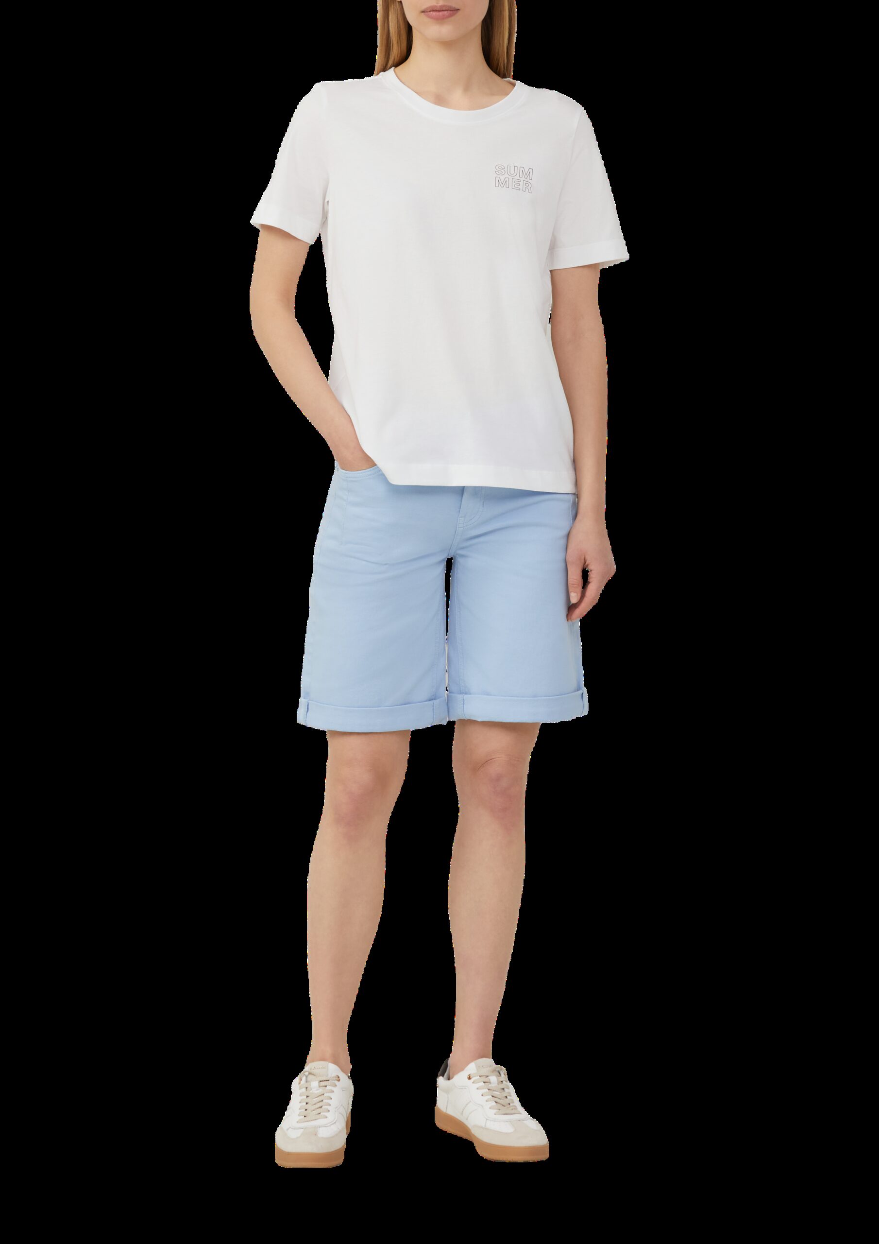 T-Shirt mit Front- und Rückenprint