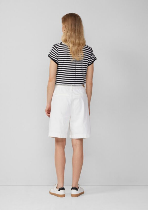 Denim-Bermuda mit Bundfalten