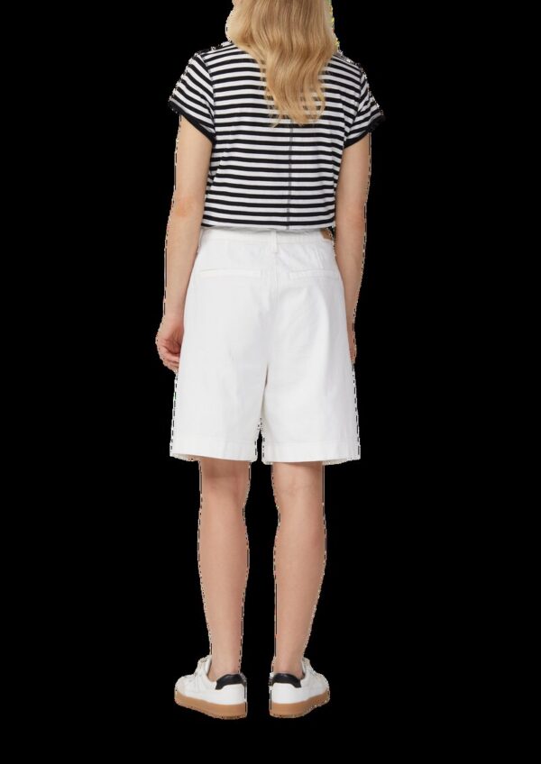 Denim-Bermuda mit Bundfalten