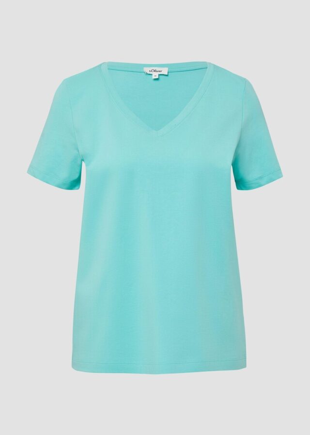 T-Shirt mit V-Ausschnitt