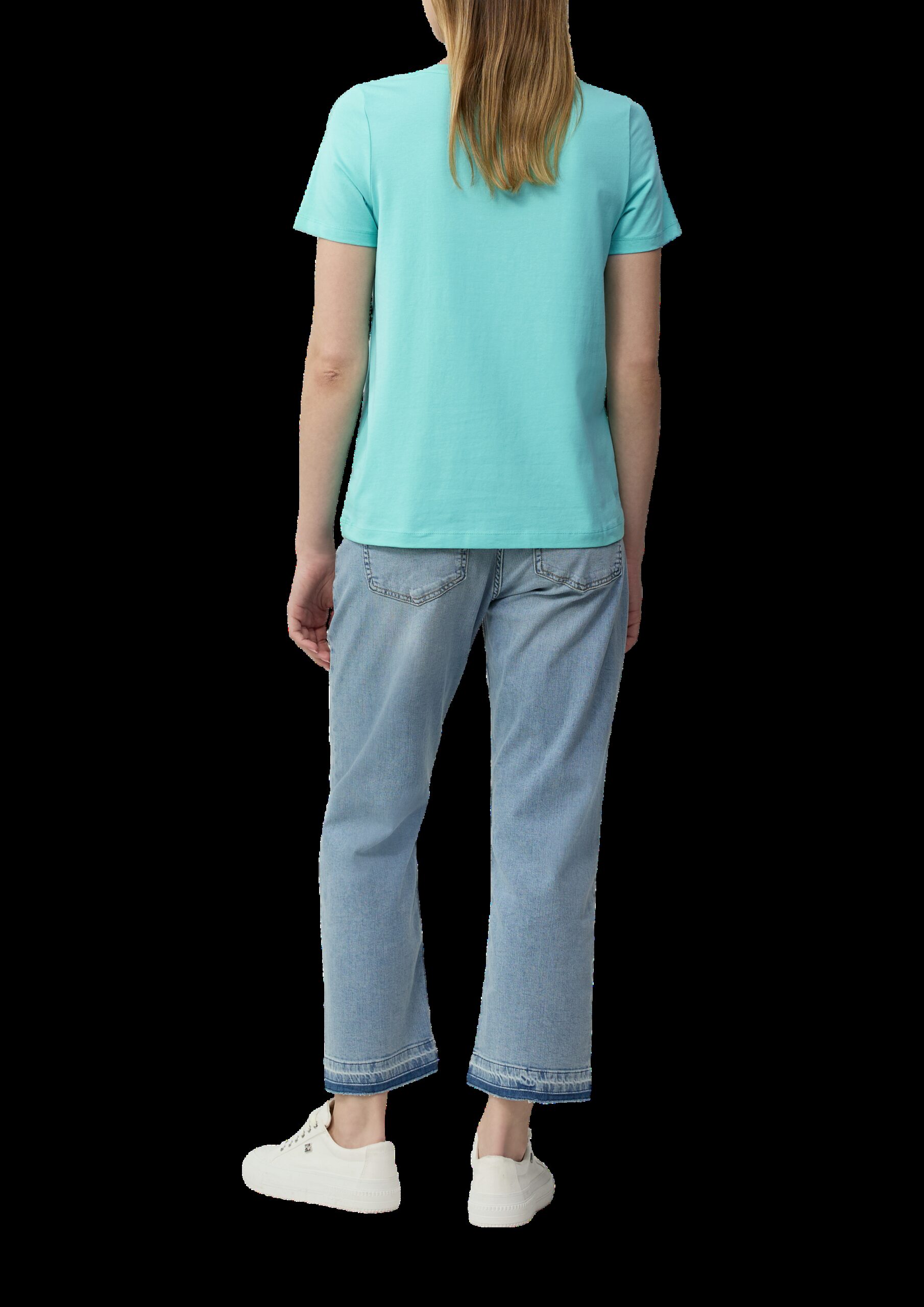 T-Shirt mit V-Ausschnitt