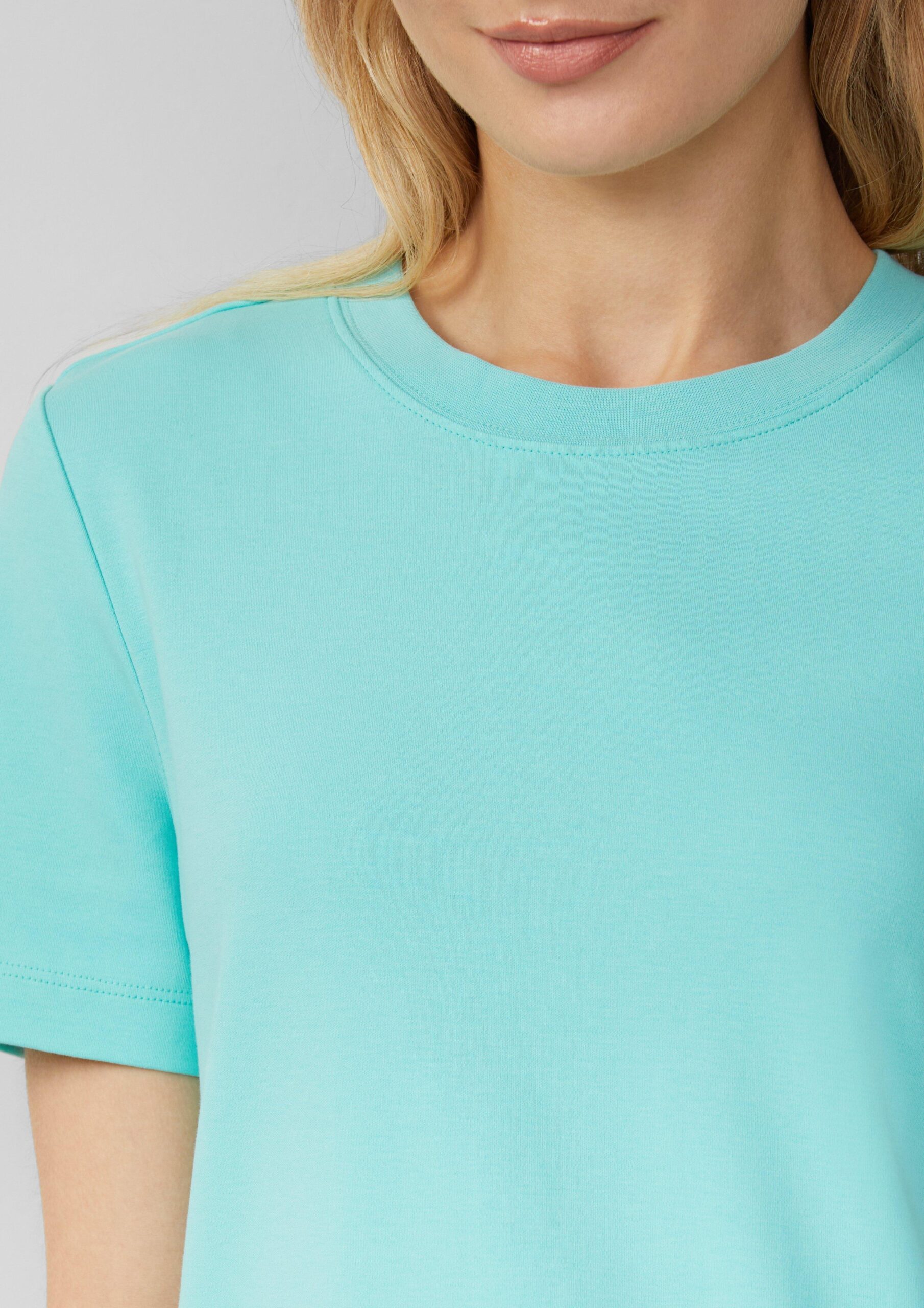 Verkürztes T-Shirt aus Interlockjersey