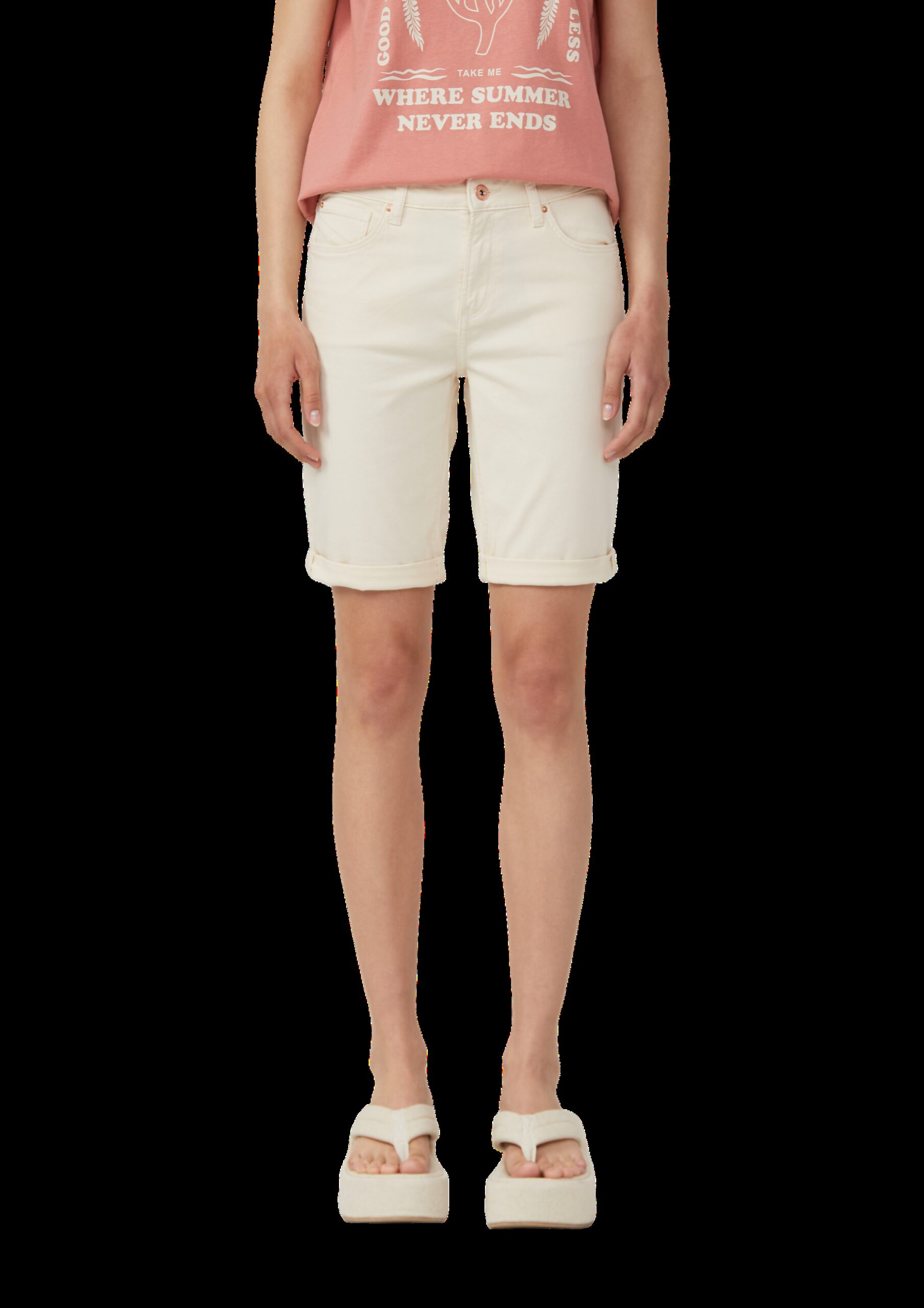 Jeans-Bermuda Catie / Slim Fit / Mid Rise