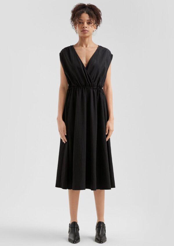 Midikleid mit Tunnelzug in der Taille