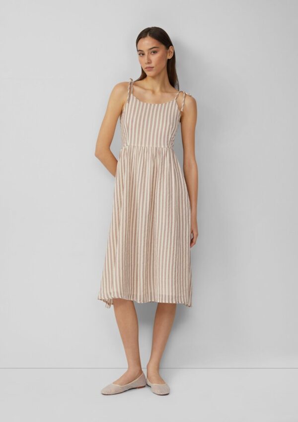 Spaghettiträger-Kleid aus Baumwolle mit Schleife am Rücken