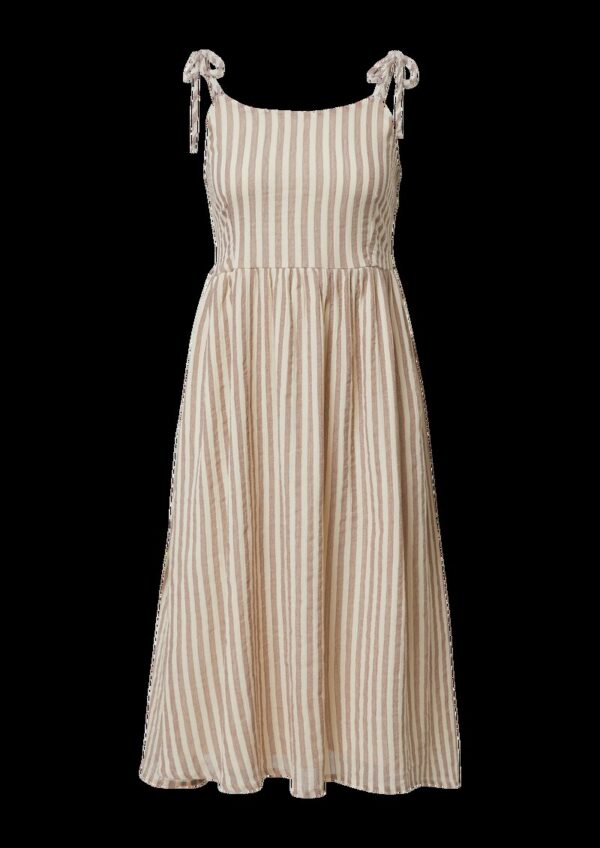 Spaghettiträger-Kleid aus Baumwolle mit Schleife am Rücken