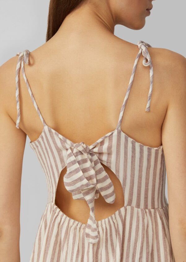 Spaghettiträger-Kleid aus Baumwolle mit Schleife am Rücken