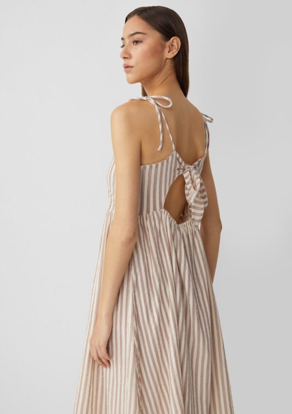 Spaghettiträger-Kleid aus Baumwolle mit Schleife am Rücken