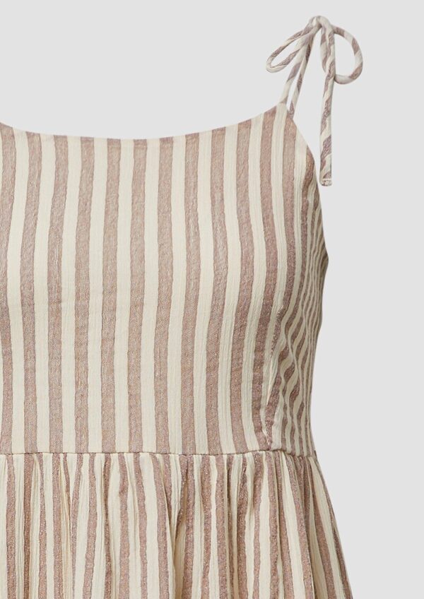 Spaghettiträger-Kleid aus Baumwolle mit Schleife am Rücken