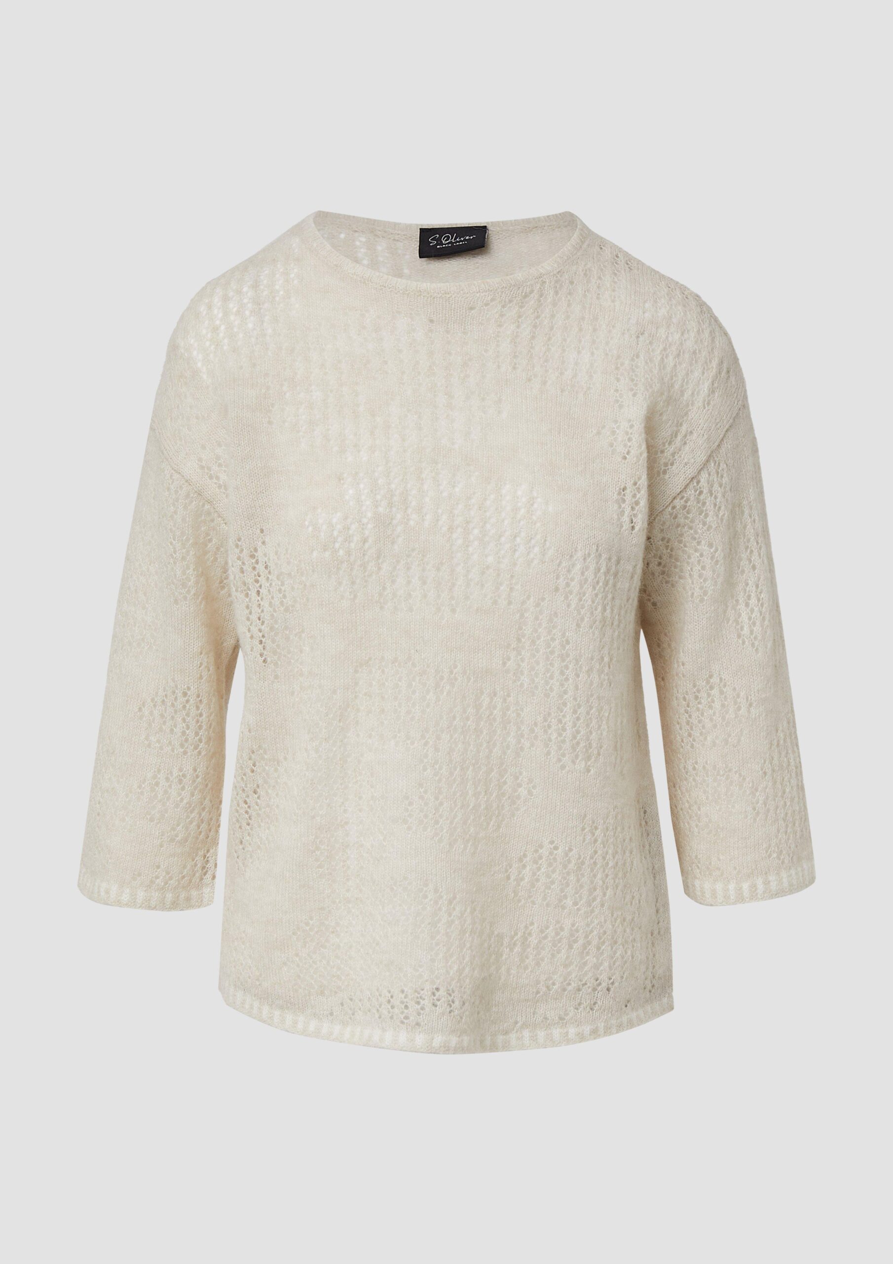 Semitransparenter Pullover aus Alpakamix