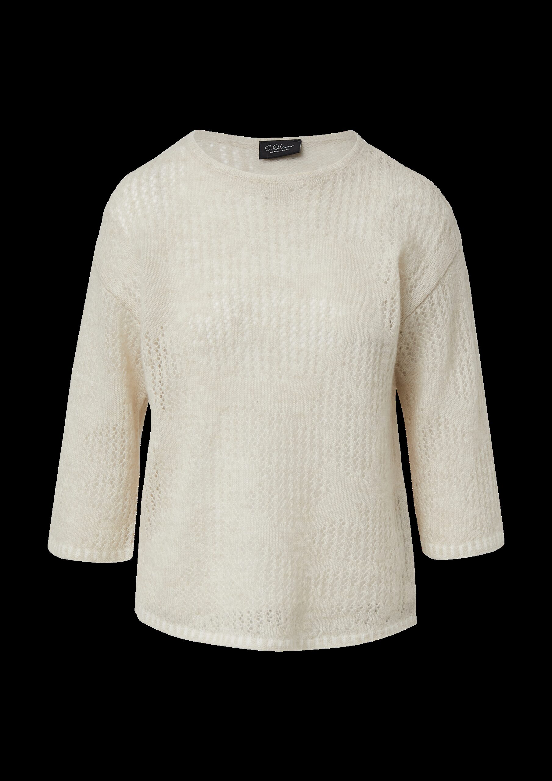 Semitransparenter Pullover aus Alpakamix