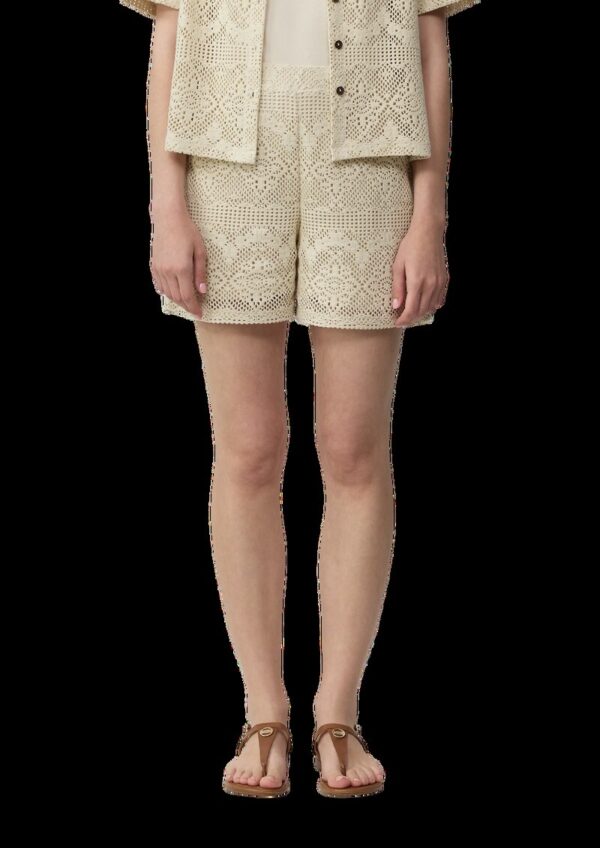 Shorts aus Häkelspitze mit Jerseyfutter