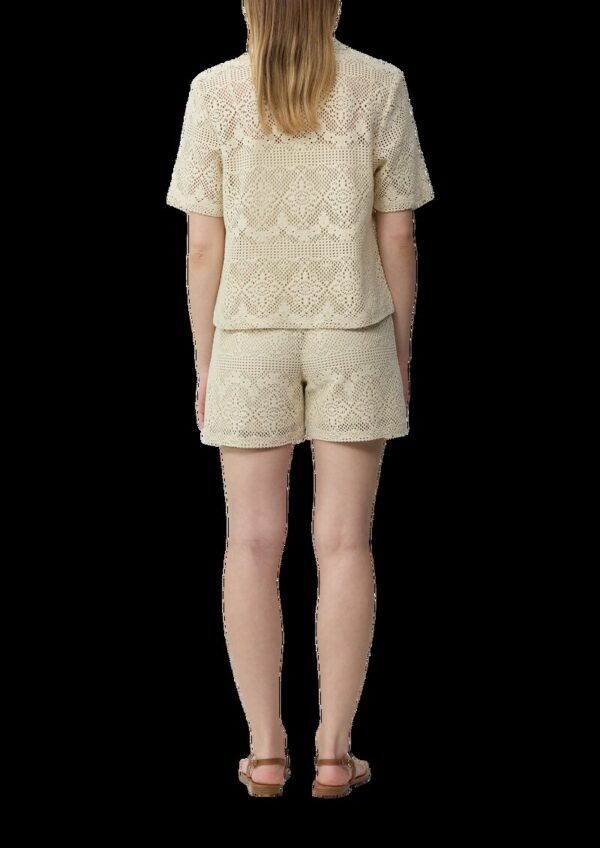 Shorts aus Häkelspitze mit Jerseyfutter
