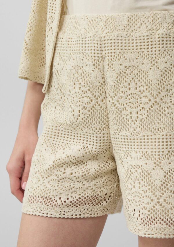 Shorts aus Häkelspitze mit Jerseyfutter