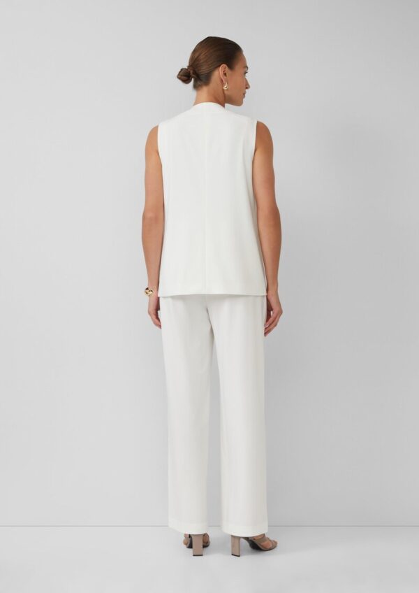 Lange Weste aus Viskosemix im Relaxed Fit