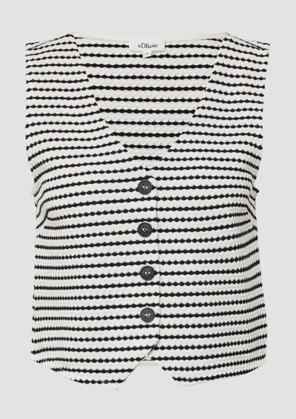 Weste mit Strukturstreifen