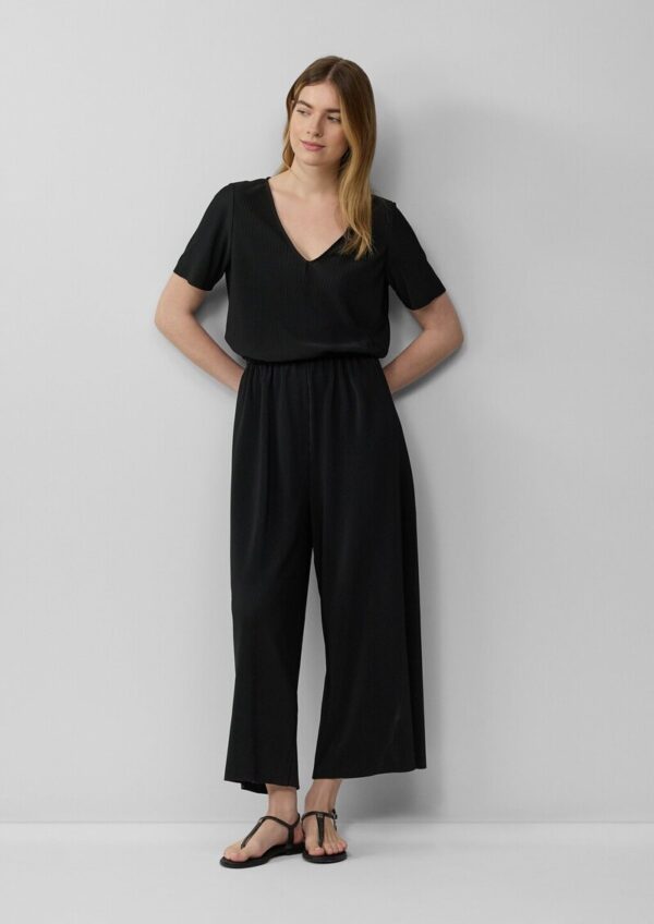 Jumpsuit mit Culotte aus plissierter Jerseyware