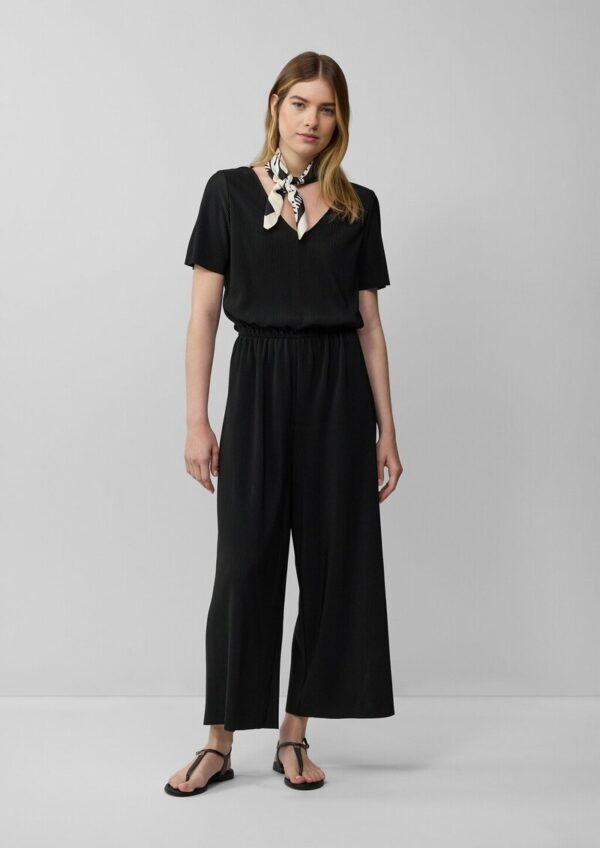Jumpsuit mit Culotte aus plissierter Jerseyware