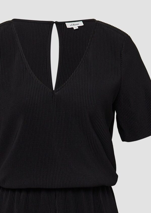 Jumpsuit mit Culotte aus plissierter Jerseyware