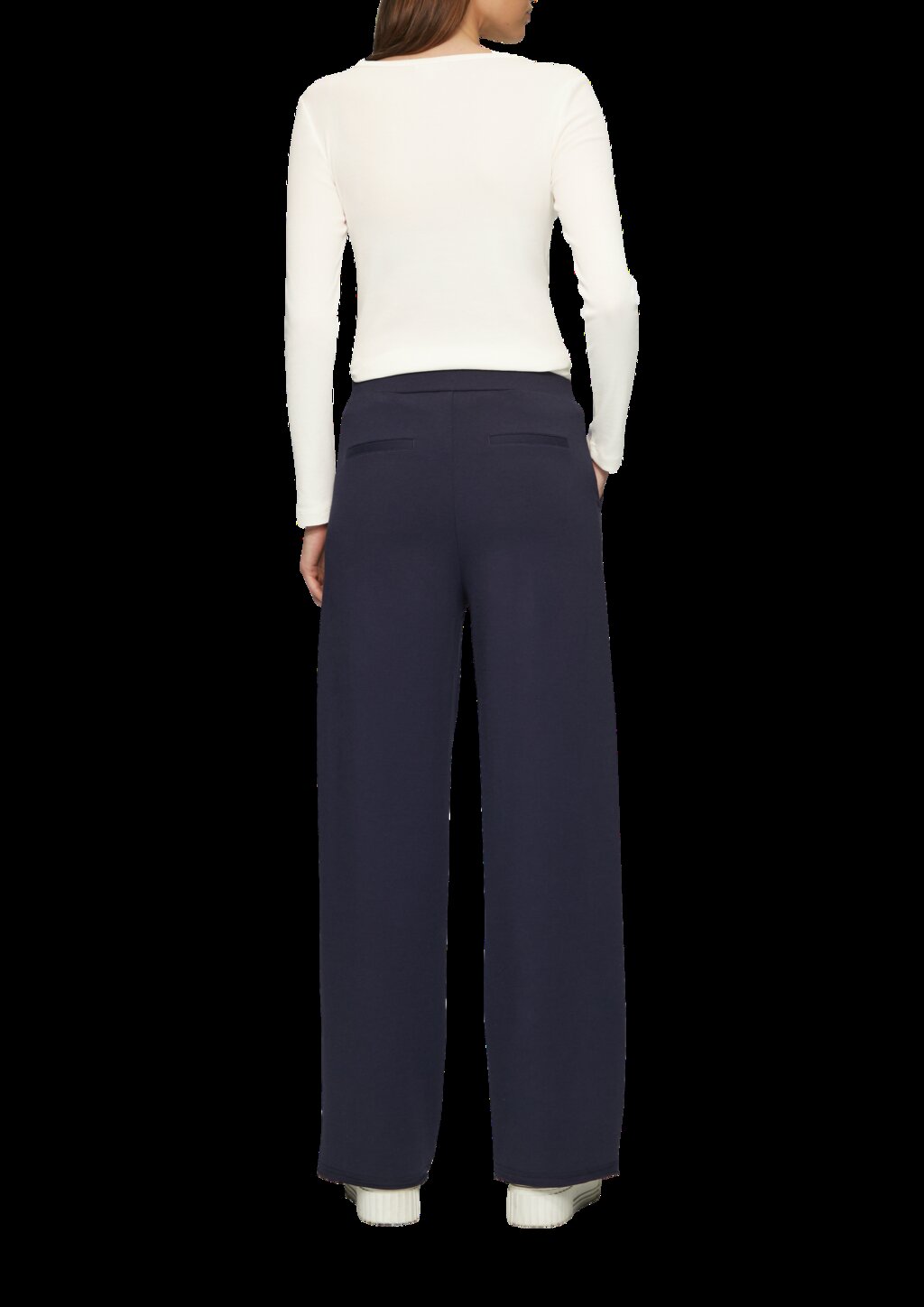 Feines Jersey-Longsleeve mit Rippstruktur