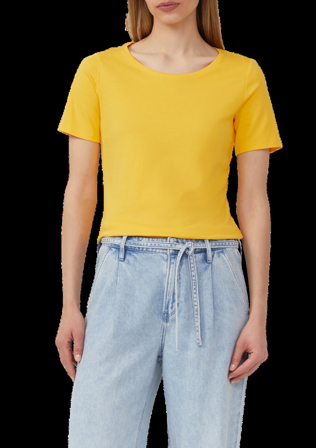 T-Shirt aus Interlockjersey im Slim Fit