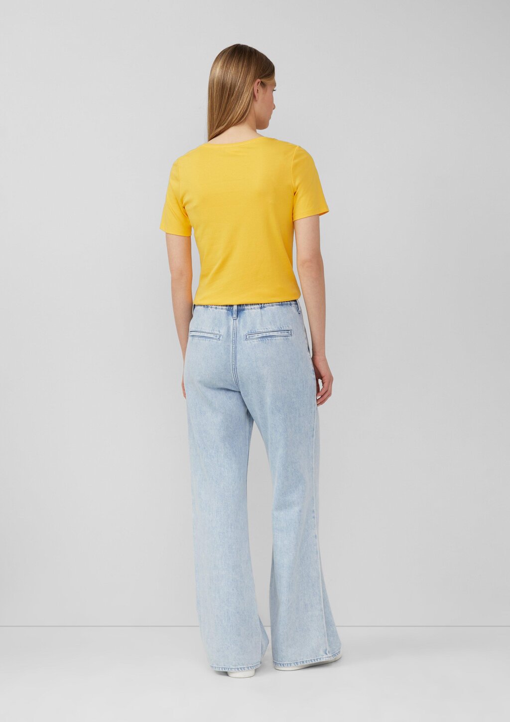 T-Shirt aus Interlockjersey im Slim Fit