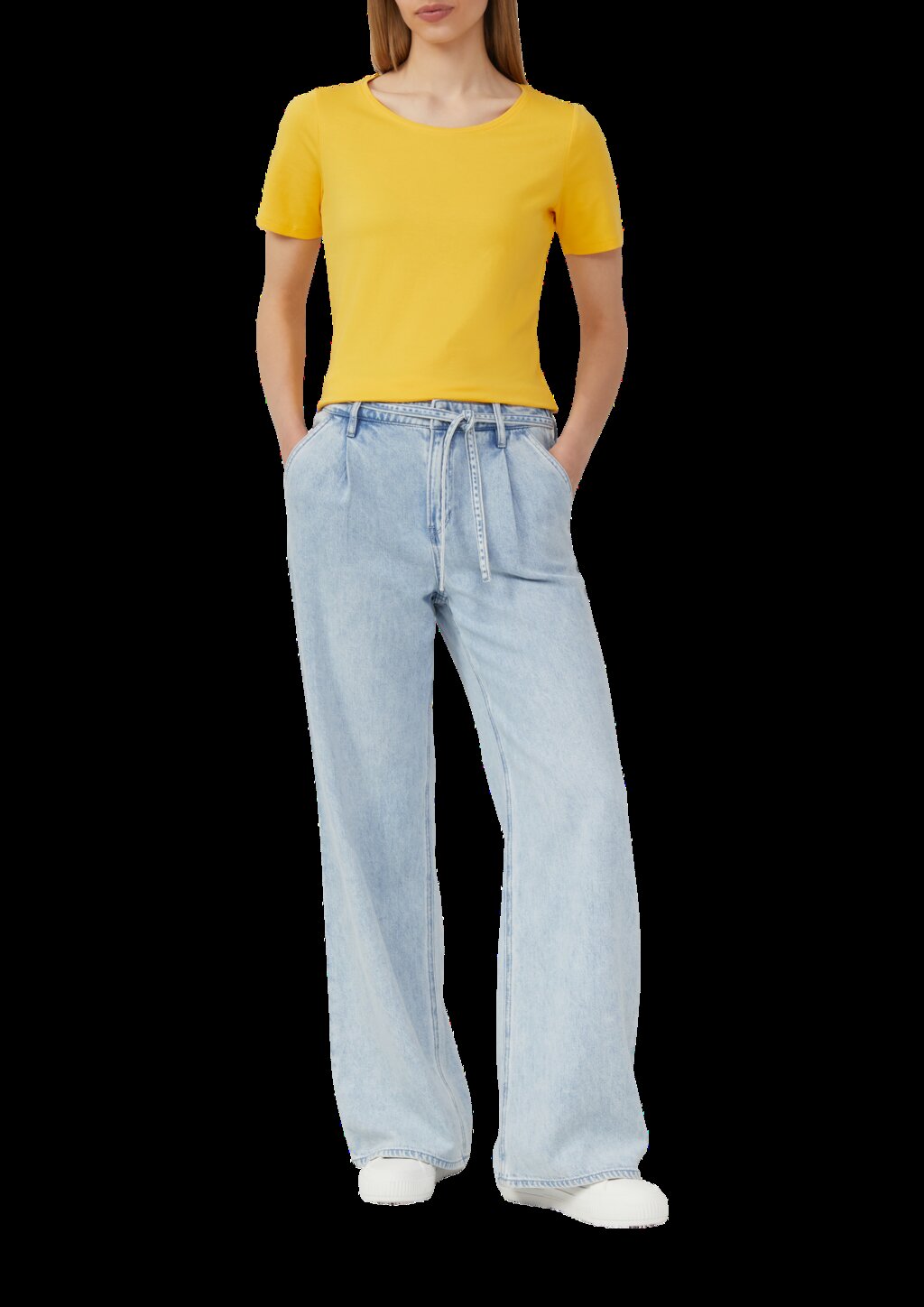 T-Shirt aus Interlockjersey im Slim Fit