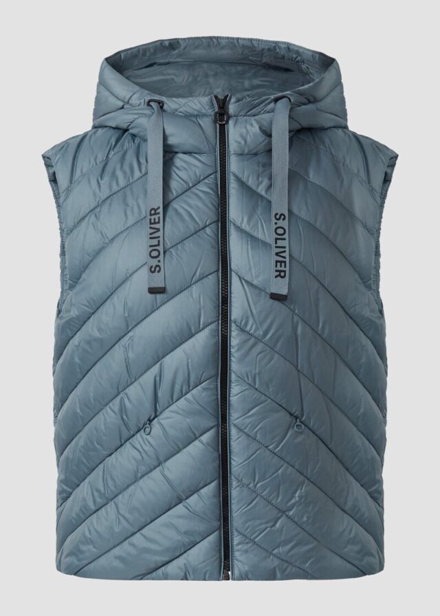 Wattierte Steppweste im Relaxed Fit