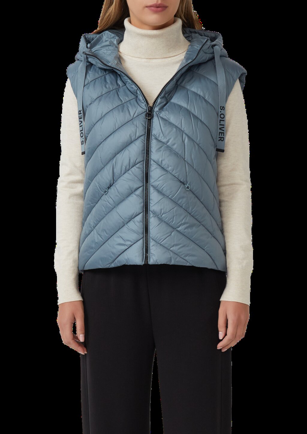 Wattierte Steppweste im Relaxed Fit