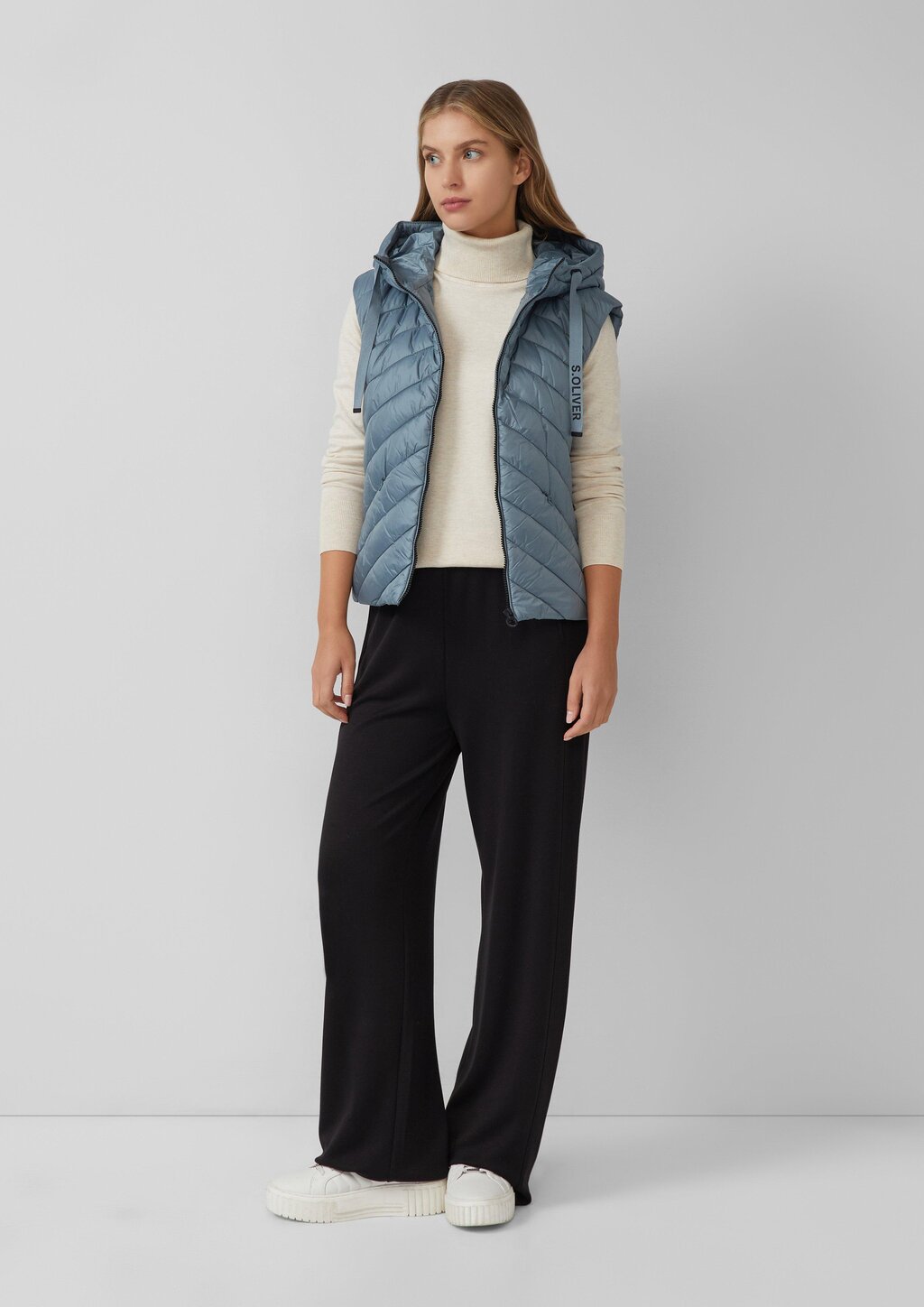 Wattierte Steppweste im Relaxed Fit