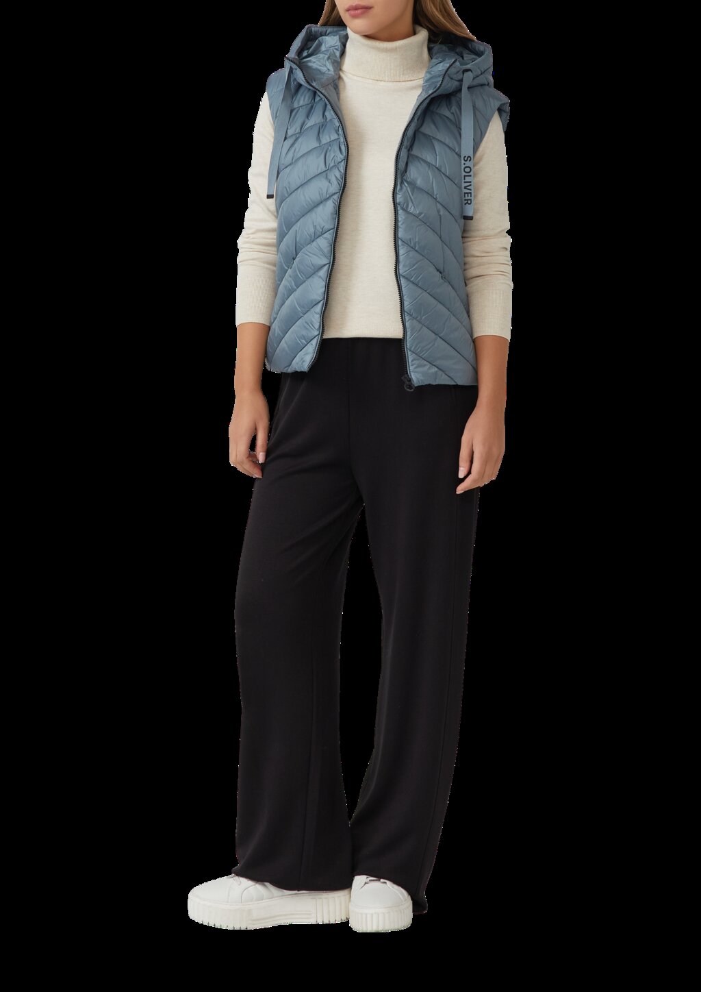 Wattierte Steppweste im Relaxed Fit