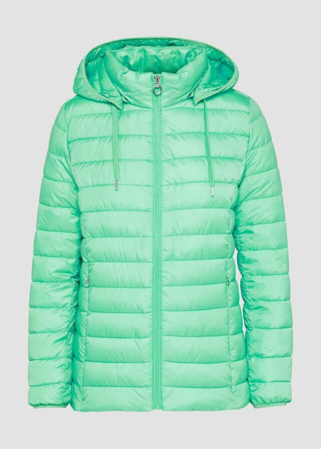 Leichte Steppjacke mit abnehmbarer Kapuze