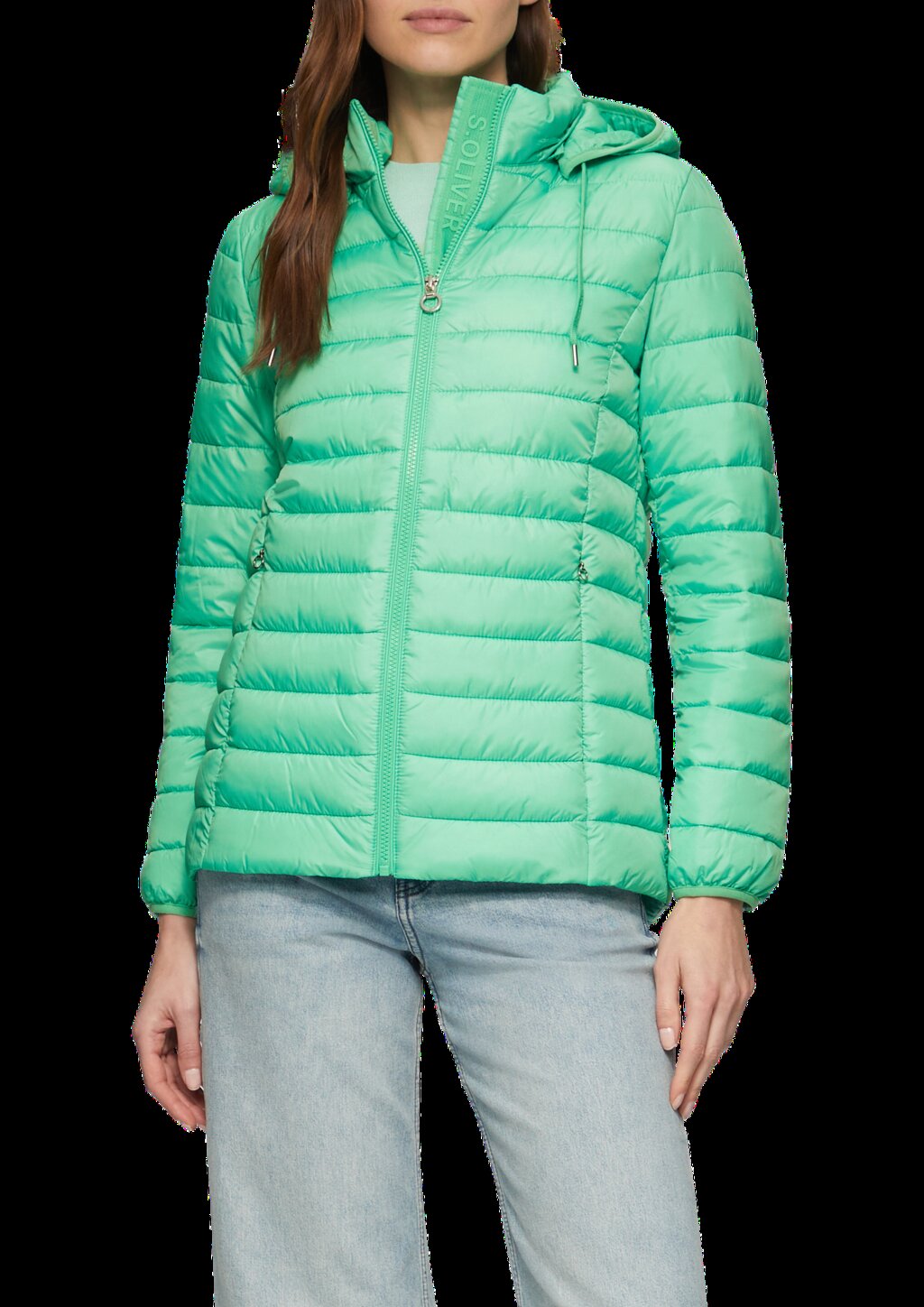 Leichte Steppjacke mit abnehmbarer Kapuze