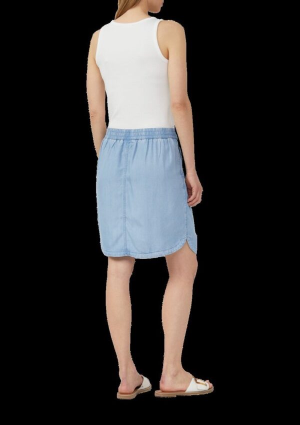 Fließender Rock aus Lyocell in Denim-Optik