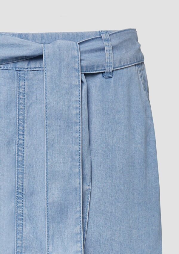 Fließender Rock aus Lyocell in Denim-Optik