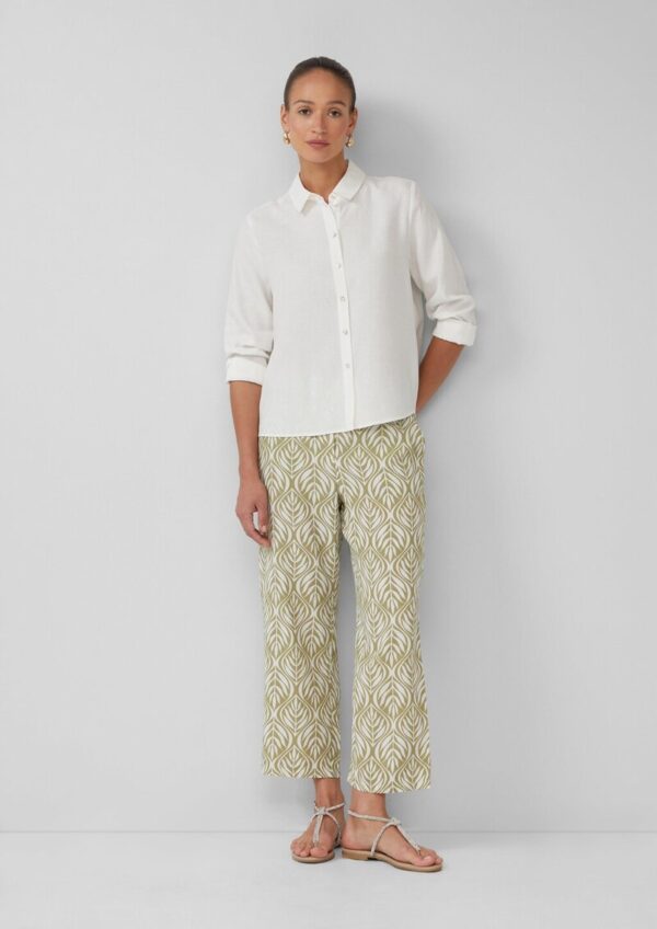 Hemdbluse aus Leinenmix