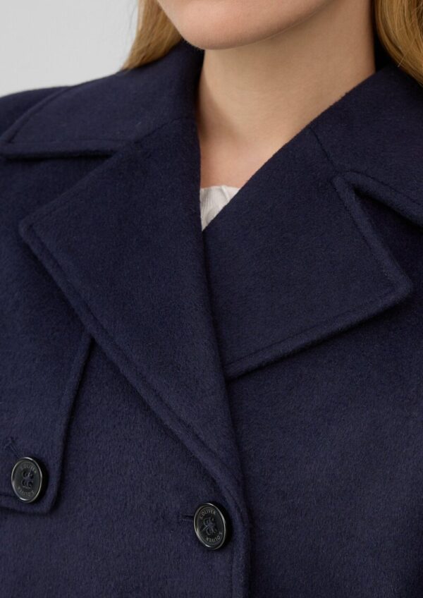 Kurze Cabanjacke aus Wollmix mit Rückenfalte