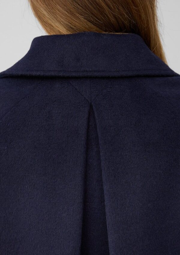 Kurze Cabanjacke aus Wollmix mit Rückenfalte