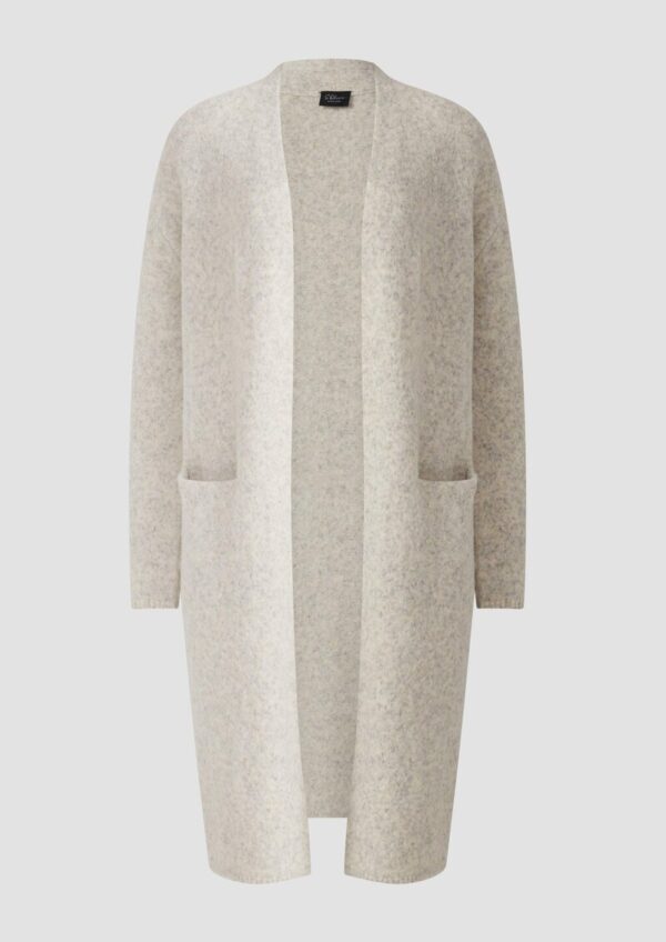 Softer Long-Cardigan aus Wollmix
