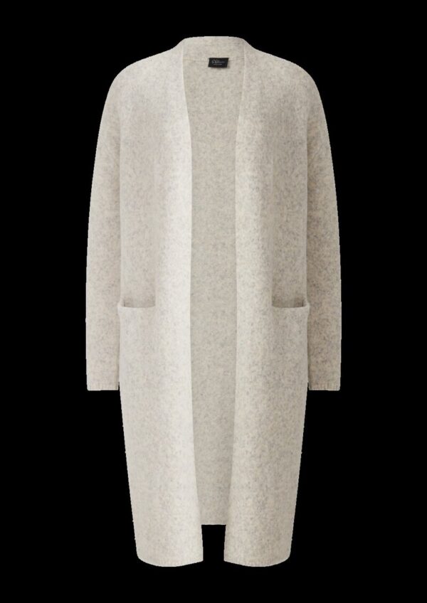 Softer Long-Cardigan aus Wollmix