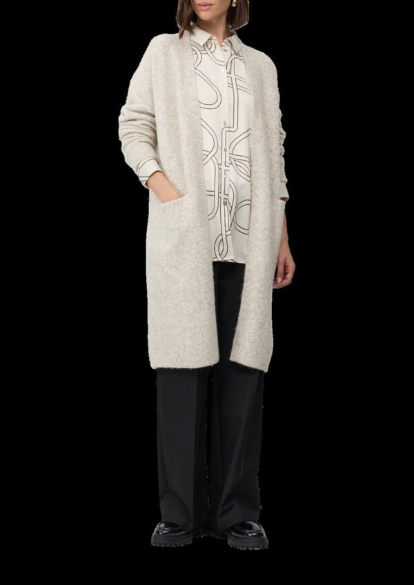 Softer Long-Cardigan aus Wollmix