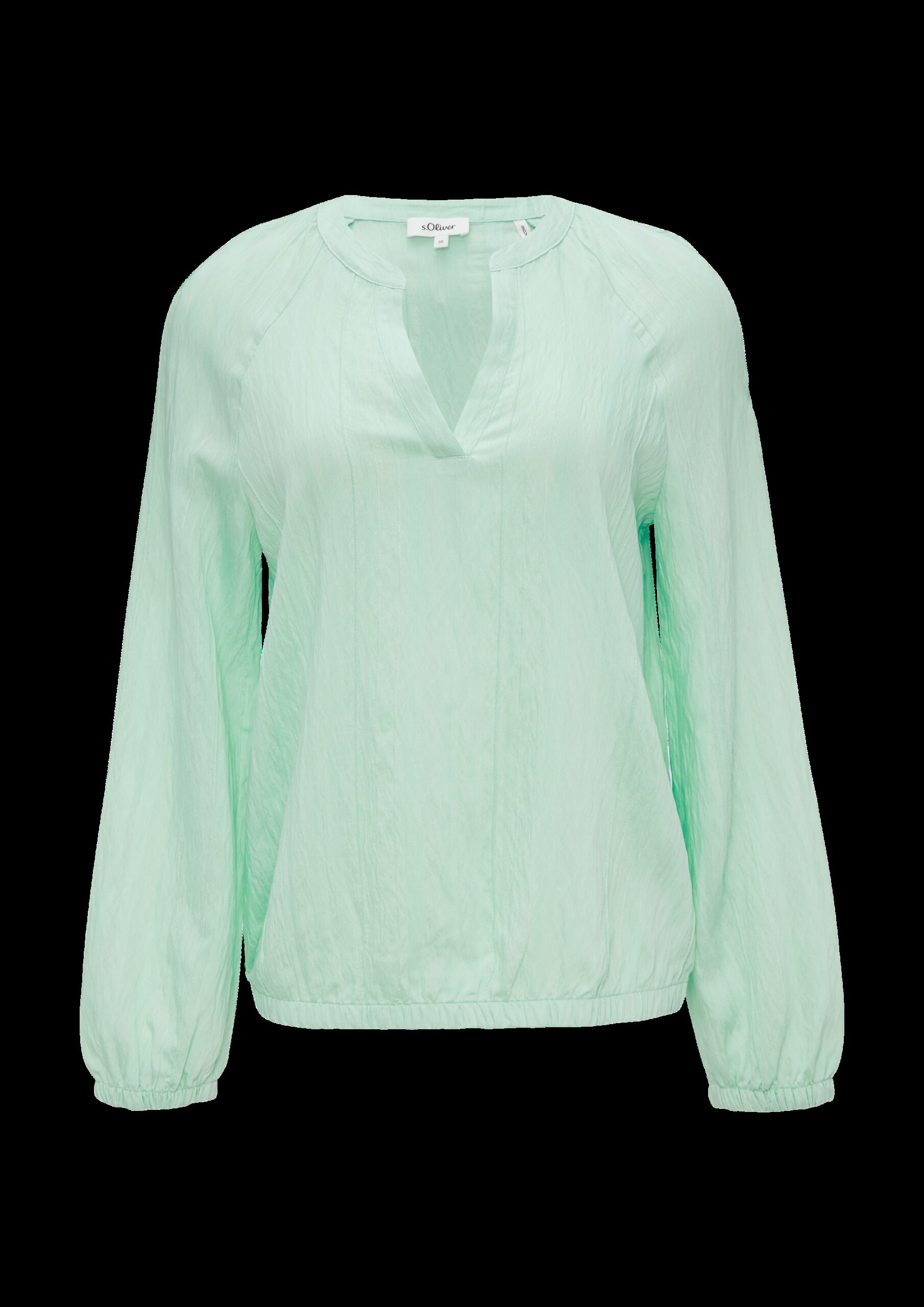 Bluse mit Strukturstreifen