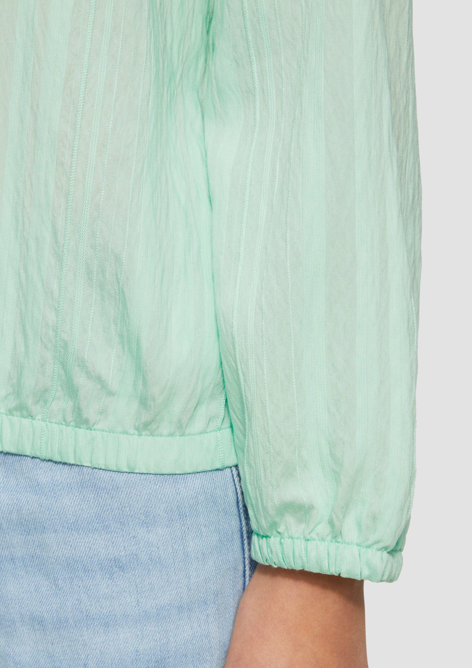 Bluse mit Strukturstreifen